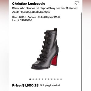 Christian Louboutin Black Boots